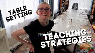 Special Education Teaching Strategies - Teaching Basic Table Setting - Life Skills For Special Needs