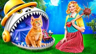 We Build a Tiny House for Cat! I Was Adopted by Miss Delight!