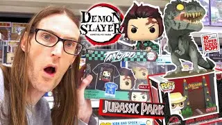Funko Pop Hunt For NEW Demon Slayer And Jurassic Park Pops