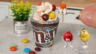 Мини Мороженое с Конфетами M&M'S 😋 Вкуснейшее Миниатюрное Мороженое из Сливок 😋 Мини Кухня
