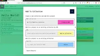 Hello Nautilist: Adding and removing a project from a collection