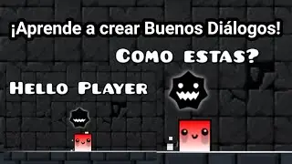 Cómo crear diálogos en GEOMETRY DASH Modo Plataforma (Fácil)