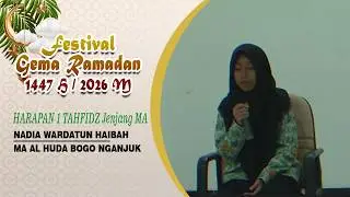 NADIA WARDATUN HAIBAH MA AL HUDA Harapan 1 Tahfidz MA