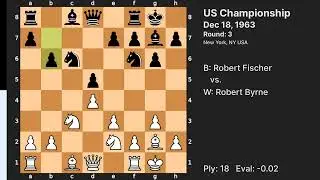 The Brilliancy Prize: Robert Byrne vs Robert Fischer (US Championship 1963)