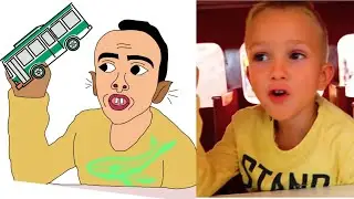Vlad and Niki Ride On The Bus Drawing Meme 