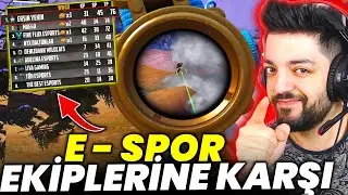 TURNUVADA E-SPOR EKİPLERİNE KARŞI BİRİNCİ OLDUK !! FURY TEAM PUBG Mobile