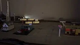 Amtrack P42 N Scale Running At Night