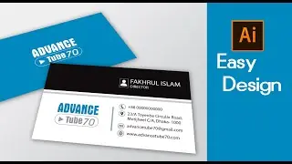 Professional Business Card Design Tutorial Bangla ~ Illustrator cc Tutorial ~ #AdvanceTube70