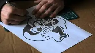 Airbrush tips - how to make and use airbrush stencils part 1