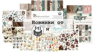 🌱 Необычная новинка от P13 Naturalist и новое от Mintay 🌱 Обзор бумаги для скрапбукинга