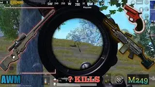 SOLO MATCH |? KILLS | AWM + M249| PUBG MOBILE|ERANGLE |BY F1RE GAMER|