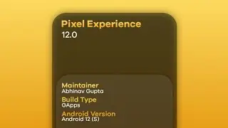Install Pixel Experience Android 12 on Mi A1