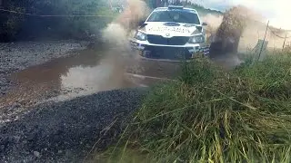 Skoda Fabia R5 Athanassoulas Rally Acropolis 2016 ERC Water Splash
