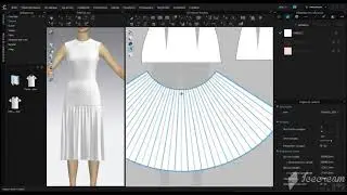 CLO 3D - проектирование складок-плиссе