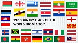 COUNTRY FLAGS OF THE WORLD IN ALPHABETICAL ORDER