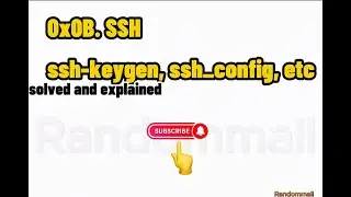 0x0B. SSH (using ssh-keygen, ssh configuration)