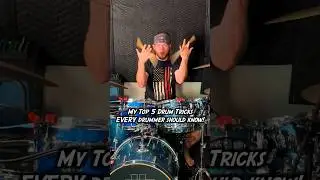 Top 5 drum tricks EVERY drummer should know!!! #shorts #drumshorts #sticktricks #drumtricks