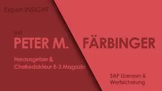 Experten Insight - SAP-Lizenzen & Wertsicherung | E3-Magazin