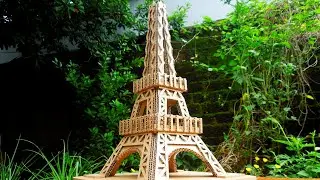 How To Make Eiffel Tower Miniature from Cardboard