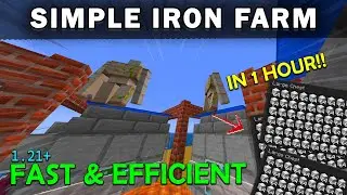 HOW TO BUILD IRON FARM FAST AND EASY (500K/H |  MINECRAFT JAVA 1 21+