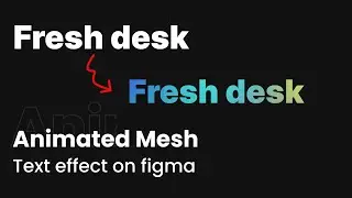 Animation text mesh effect