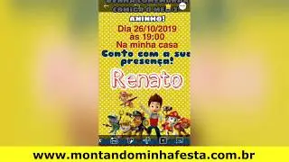 Como fazer convite de aniversário no celular