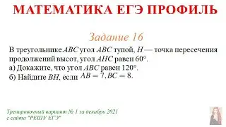 ЕГЭ Профиль 16 задание