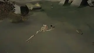 Poisoned pirate by the murky pool. Kraken's Fall