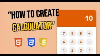 how to create a calculator with html css js