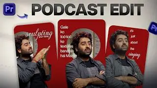 Viral Podcast Reel Editing in Premiere Pro | Minimal Text Animation Tutorial
