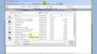 How to select different merge methods to combine multiple PDF files?