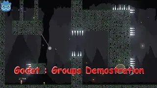 GODOT(v3.5) Groups Demostration using a working example.