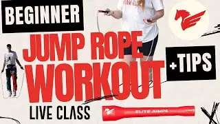 JUMP WITH ME! Beginner Workout: Learn Every Step While We Go + LIVE Feedback! | Elite Jumps