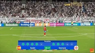 PENALTY SHOOTOUT - Spain vs Georgia | UEFA EURO 2024 | Match Live Now