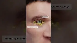 What is bacterial conjunctivitis and how does it affect the eye? Explore in 3D with VOKA