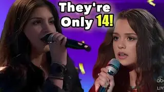 “Ironic” auditions on one song (both are 14!) | Voice Battles | four chair turn