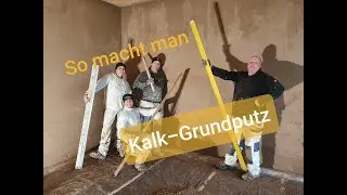 So geht Kalk Grundputz innen!! Kalkputz - der beste Innenputz, hier der #Knauf_Rotkalk!#DIY