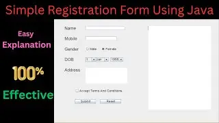 Registration / Login form in Java | Must watch | Step by Step guide| Java Project Tutorial