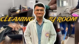 Weekend in AIIMS!✨Room cleaning🧹,wall decoration🖼️,haircut💇‍♂️#aiims #roomdecor ​⁠@NatwarAiims