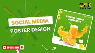 Photoshop Tutorial || Orange Juice Social Media Poster Design
