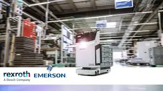 Rexroth ACTIVE Shuttle autonomous intralogistics robots at Emerson's Eger plant