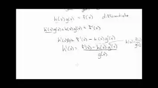 The Quotient Rule (Part 1)
