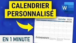 Créer et imprimer son CALENDRIER sur Word