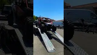 2024 CanAm Maverick X3 Max X DS Turbo RR Fiery Red and Hyper Silver Ramping down #shorts #canam