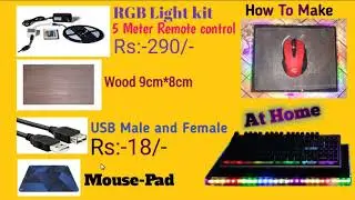 Good! Looking And Amazing RGB Gaming Mouse-Pad ||At Home||