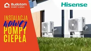 Montaż POMPY CIEPŁA Hisense 8kW w Łaziskach - BUDOTOM