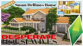 4353 Wisteria Lane REMODEL + Country Kitchen Kit Review | Desperate Housewives | Sims 4 Speed Build