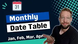 Creating a Monthly Date Table in Power Query M