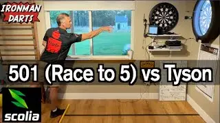 501 vs Tyson on Ironman Darts featuring Scolia Darts System