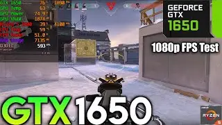 Valorant GTX 1650 + RYZEN 5 3600 FPS Test in 2024